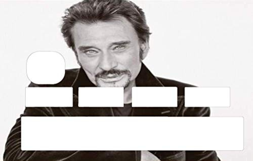 Super Hersteller-Aufkleber, Johnny Hallyday, zum Personalisieren Ihrer blauen Karte, je nach Lust der Zeit