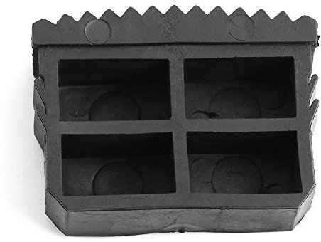 DEWIN 2 Teilige Gummileiterfüße, Leiterfuss Rutschfeste Stufenleiter Fußmattenkissen Ersatzteile 60mm x 23mm