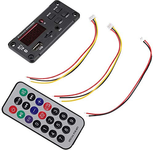 Dilwe Scheda di decodifica Bluetooth MP3, Scheda di decodifica MP3 WMA Modulo Wireless Bluetooth con LED, modulo di decodifica Display a Colori