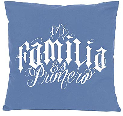 Spaß Kostet Kissen mit Spruch und Füllung Dekokissen La Familia FCK Mi Familia es Primero