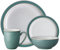 Denby - Elements Fern Green Dinner Set For 1 - 4 Piece Ceramic Tableware - Dishwasher Microwave Safe Crockery Single Place Setting - 1 x Dinner Plate, 1 x Small Plate, 1 x Cereal Bowl, 1 x Coffee Mug