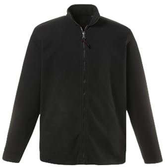 JP 1880 Giacca di Pile per l'outdoor con Colletto Alto e Tasche con Zip, Disponibile Fino alla tg. 8XL Nero 8XL 705552130-8XL