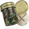 MAGIC BUCKET | Auto Handwäsche Bundle | Wascheimer mit passendem Eimer Deckel 5 US GALLONEN ca. 20 Liter | Mit Grit Guard Eimereinsatz Schmutzsieb | Waschset Camouflage Grün/Gold