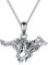 ONEFINITY Sterling Silber Wolf Halskette Frauen Wikinger Schmuck Geburtstag für Wolf Liebhaber Mutter Freund…