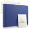 Zeitloos Fotoalbum zum Einkleben - Platz für 150 Fotos - echtes Leinen - Fotobuch 21 x 18 cm in Gold Beige - 50 weiße Seiten - Fotoalben sind das perfekte Geschenk.