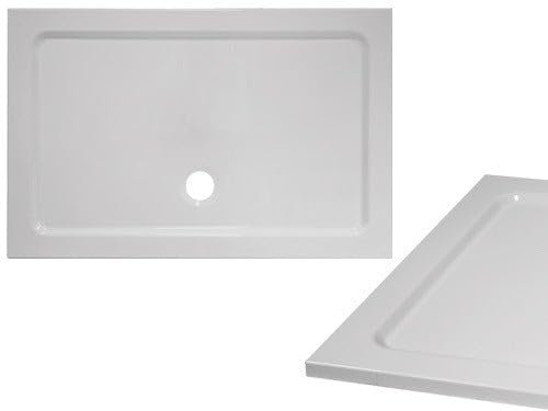 Duschwanne 120 x 80 cm aus recycelbaren Technopolymeren, dünn und ultra-robust