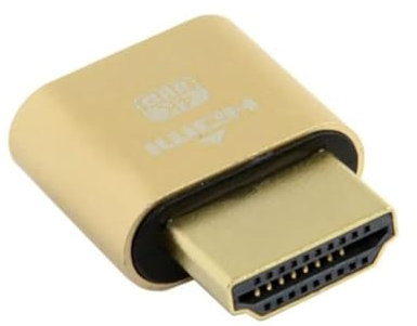xiwai 4K Adapter für virtuelle Anzeige HDMI 1.4 DDC EDID Dummy Plug Headless Ghost Display 1920x1080p@60Hz