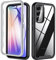 Funda para Samsung Galaxy A54 5G, funda para teléfono móvil Samsung A54 5G, protección completa de 360 grados, resistente a los golpes, con protector de pantalla integrado para Samsung A54, negro +