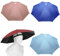 MUFEKUM 4 Stück Regenschirm Hut, 69cm Regenschirmhüte für Erwachsene, 360°Gegen UV Kopf Regenschirm, Wasserdicht Schirmhut mit Kopfband für Outdoor-Party, Angeln, Sonne, Strand, Golf, Wandern