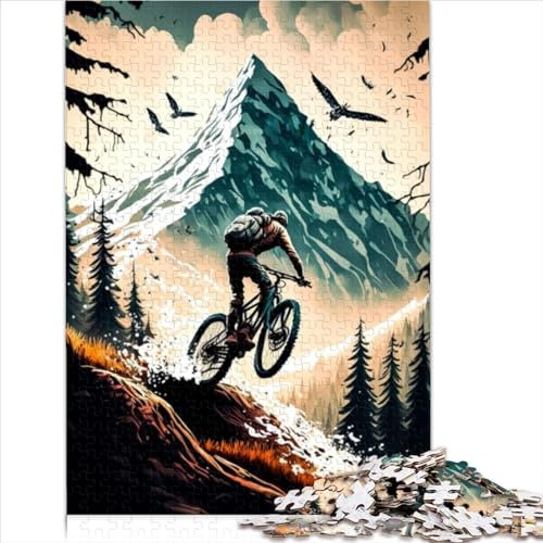 Mountain_Bike_ Puzzles für Erwachsene Puzzles1000 Teile Premium-Karton Tolles Geschenk für Erwachsene | Spiele Pädagogisches Stressabbau-Spielzeugpuzzle 1000 Stück (26 x 38 cm)