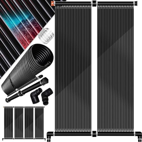 KESSER® Solarkollektor Poolheizung 500 x 70 cm, Warmwasser Heizung Solarheizung für Pools Schwimmbad bis 20.000 l Wasserinhalt l Beliebig erweiterbar l UV-beständiger Kunststoff