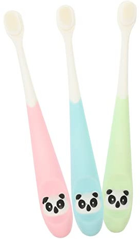 BCOATH 3stücke Mädchen Zahnbürsten Mit Cartoon-design Weiche Borsten Für Sanfte Ergonomischer Griff Für Tägliche Zahnpflege Bei Mädchen Und Jungen Zufällige Farben