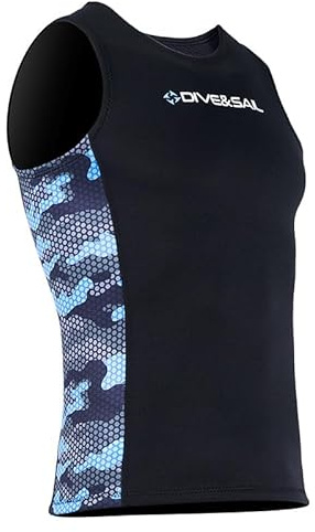 EUPTE Eupte2mm Neoprene Diving Vest and Shorts Set Unisex for Summer Swimming, Snorkelling, Surfing, Yoga, Gym, Travel