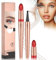 Augenbrauenstift mit 4 Spitze Micro Kopf, Augenbrauenstift Micro 4 Punkt Brauenstift Langanhaltend Wasserdicht Natürliche Augenbrauen Make-up (A-Hellbraun)