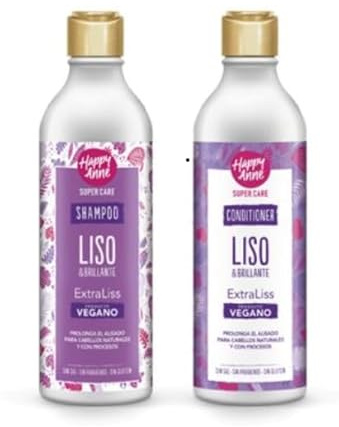 Happy Anne Kit POST – Glätten nach Alisado | Shampoo 340 ml + Conditioner 340 ml