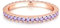 Lisandra Scott Bague en argent 925 avec cristaux violets en or rose – Bague pour femme avec pierres d'améthyste scintillantes en oxyde de zirconium – Bijou de qualité joaillerie – Bague de déclaration