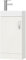 BELOFAY White 400mm Floor Standing Bathroom Vanity Unit With Basin - Lacquered Cloakroom Vanity Unit with 1 Tap Hole and Soft Close Hinges with WASTe (New York White)