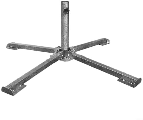 HpLive Pieds pliants pour parasol, support de base pliable à 3 ou 4 pieds pour la plage et la pêche (4 pieds blancs)