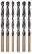 Misuyue Juego de 6 brocas de metal HSS de 2 mm, brocas Jobber de carburo HSS para metal, acero inoxidable, aleación de aluminio, brocas para madera