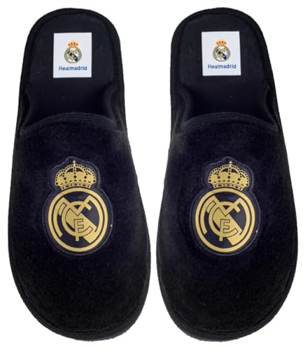 MARPEN SLIPPERS, Real Madrid CF Official Season 24/25 House Slippers for Men or Women, Light Winter