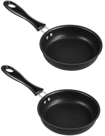 KICHOUSE 2pcs Omelet Pan Non-Stick Frying Pan Tamagoyaki Frying Pan Wok Frying Pan Cooking Pan Small Frying Pan Square Pan Camping Pans Japanese Cookware Omelette Nonstick Pan Egg Pans Iron
