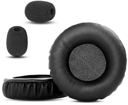 HTINDUSTRY Ohrpolster Ersatzkissen kompatibel mit Logitech H600 Wireless Headset Ohrpolster mit weicherem Proteinleder/Memory Foam