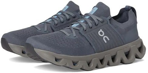 On Men's Cloudswift 4 Sneaker, Stone/Asphalt, 12.5