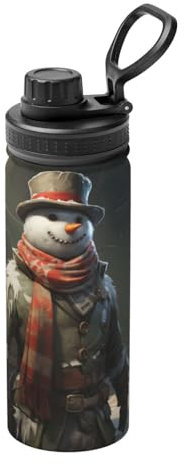 Hervidor deportivo aislado de 18 onzas, taza de vacío portátil de acero inoxidable para agua caliente y bebidas, Yeti Warrior