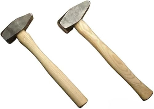 Blacksmith's cross pien hammer, hand forged hammers for heavy purpose/forging hammer/claw hammer/hammering tool. Set of 2