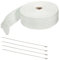 Mobestech Hitzeschutzband Für Auspuff Und Motor x x 5 Weißes Glasfaser Material Inklusive 4 Kabelbinder Ideal Für Auto Und Hitzebeständig Und Langlebig