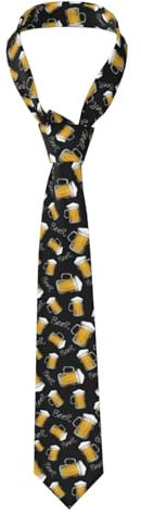 Bierkrug-Muster, Krawatten Herren Krawatten Polyester Neuheit Dünne Krawatte Für Hochzeit Party