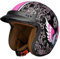 Jethelm mit Visier by BS Way: Hochwertiger Motorradhelm, ECE-Zertifiziert für Herren und Damen - Ideal für Roller, Moped, Mofa und Scooter - Retro Helm Design, Halbschalenhelm Violett (XL)