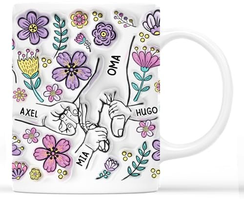 Geschenke Mall Tasse Personalisiert Oma Und Enkel - mama oma tasse, muttertagsgeschenk personalisiert tasse, geschenk mama oma (Modell #1)