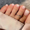 French Tip False Nails Short - 24Pcs Natural Gradual Change French Tips Nail - Press on Nails Square - Full Cover Stick On Toenails with Glue - Artificial Glossy Gel Toenails for Women Nail Art DIY