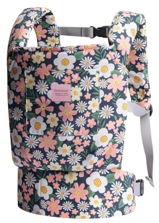 Bebamour Puppentrage für Mädchen, 3 in 1 weiches Tragetuch für Kinder, 100% Baumwolle Puppenzubehör(GreenFlowers)