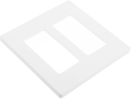AUTSUPPL Cubierta De Doble Interruptor De Luz Placa De Pared Para Interruptores y Enchufes Diseño Moderno y Fácil Instalación Aporta Estilo Tu Hogar