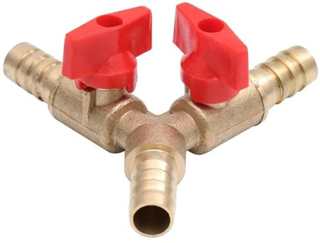 3 Way Y Shape Gas Valve 3 8 Air Hose Fittings High Pressure Nozzle Liquefied Copper Material Easy Install 1pcs