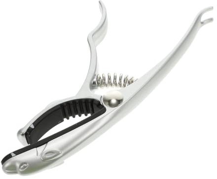 Metall Gitarren Capo aus Zinklegierung für E Gitarren Silber | Anklipsen, Schnelle Handhabung und Leiser Sitz, Schützt vor Kratzern, für Anfänger und Profis