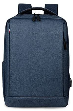 FANDARE Mochila para Portatil Mochila Universidad Mochila Portatil Hombre Bolsas Escolares con Puerto de Carga USB Mochila para 15.6 Pulgadas Polyester Multiusos Impermeable Mochilas Azul A