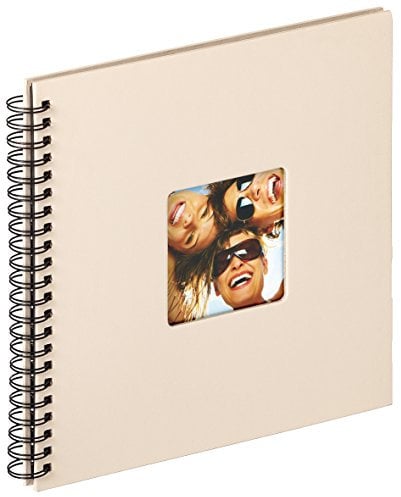 walther design Fotoalbum sand 30 x 30 cm Spiralalbum mit Cover-Ausstanzung, Fun SA-110-C