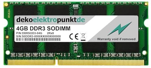 dekoelektropunktde 4GB Ram Arbeitsspeicher passend für IBM/Lenovo G70-80 Laptop DDR3 SO-DIMM PC3