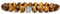MetJakt Natürliche 8 mm Edelsteine Heilung Crystal Stretch Perlen Armband Armreif mit 925 Sterling Silber Double Happiness Anhänger (Tigerauge)
