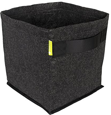GARDEN HIGHPRO | PROPOT 20L 26x26x30cm | Maceta Textil con Asas | Active Fabric Pots | Pet Reciclado | Resistentes | Reutilizables y Lavables
