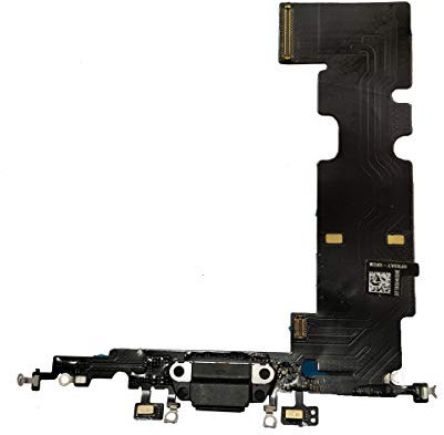 Visiodirect Dock connecteur de Charge Micro et antenne GSM pour Iphone 8 Plus Noir