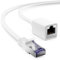 deleyCON 10m CAT7 Patchkabel Verlängerung für Ethernet LAN Netzwerkkabel - CAT 7 Rohkabel mit RJ45 Stecker auf RJ45 Buchse S/FTP Kupfer PiMF 600 MHz - Weiß