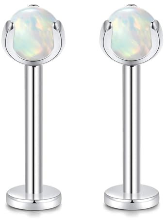 G23 Titan Innengewinde Ohrring 16g Kristall Labret Helix Tragus Knorpel Ohr Piercing Körperschmuck