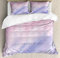 ABAKUHAUS Ombre Rosa Bettbezugs Set Für Doppelbetten, Dreamy Farbänderungen, Milbensicher Allergiker geeignet mit Kissenbezügen, 200 x 200 cm, Lila Rosa