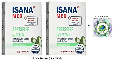 ISANA MED VEGANE Arztseife mit Aloe Vera 2 Stück (2 x 100g)