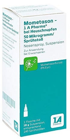Mometason - 1 A Pharma bei Heuschnupfen 50 g/Spr�hsto�, 18 g