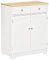 HOMCOM Küchenschrank Sideboard mit 2 Schubladen, Kommode, Aufbewahrungsschrank, MDF, Weiß, 68 x 40,3 x 85 cm